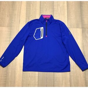 RLX Ralph Lauren 1/4 Zip Pullover Mens Size XL Blue Golf Performance Pullover